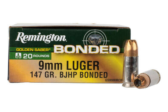 Remington Golden Saber Bonded 9mm 147gr Jacketed Hollow Point Ammunition - Box of 20